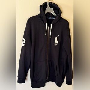 EUC Polo by Ralph Lauren Big Pony Full-Zip Fleece Hoodie Size 4XB